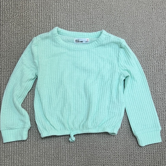 Epic Threads Aqua Long Sleeve Tee - Picture 1 of 4